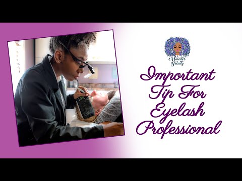 IMPORTANT TIP FOR EYELASH PROFESSIONALS | How To Apply Eyelash Extensions | The Minister Of Beauty
